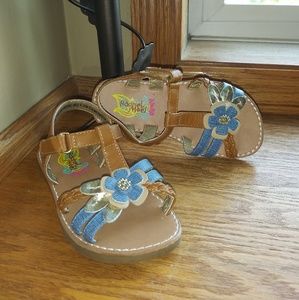 RACHEL'S TODDLER GIRL FLOWER SANDALS